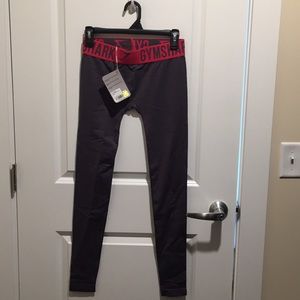 Gymshark Fit Legging - Charcoal/Cranberry small